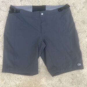 Club Ride Men's Grey Cycling Ride Shorts w Adjustable Waist Size XL